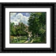 thumbnail image 1 of Camille Pissarro 2x Matted 22x20 Black Ornate Framed Art Print 'Neaufles Sant Martin, near Gisors', 1 of 2