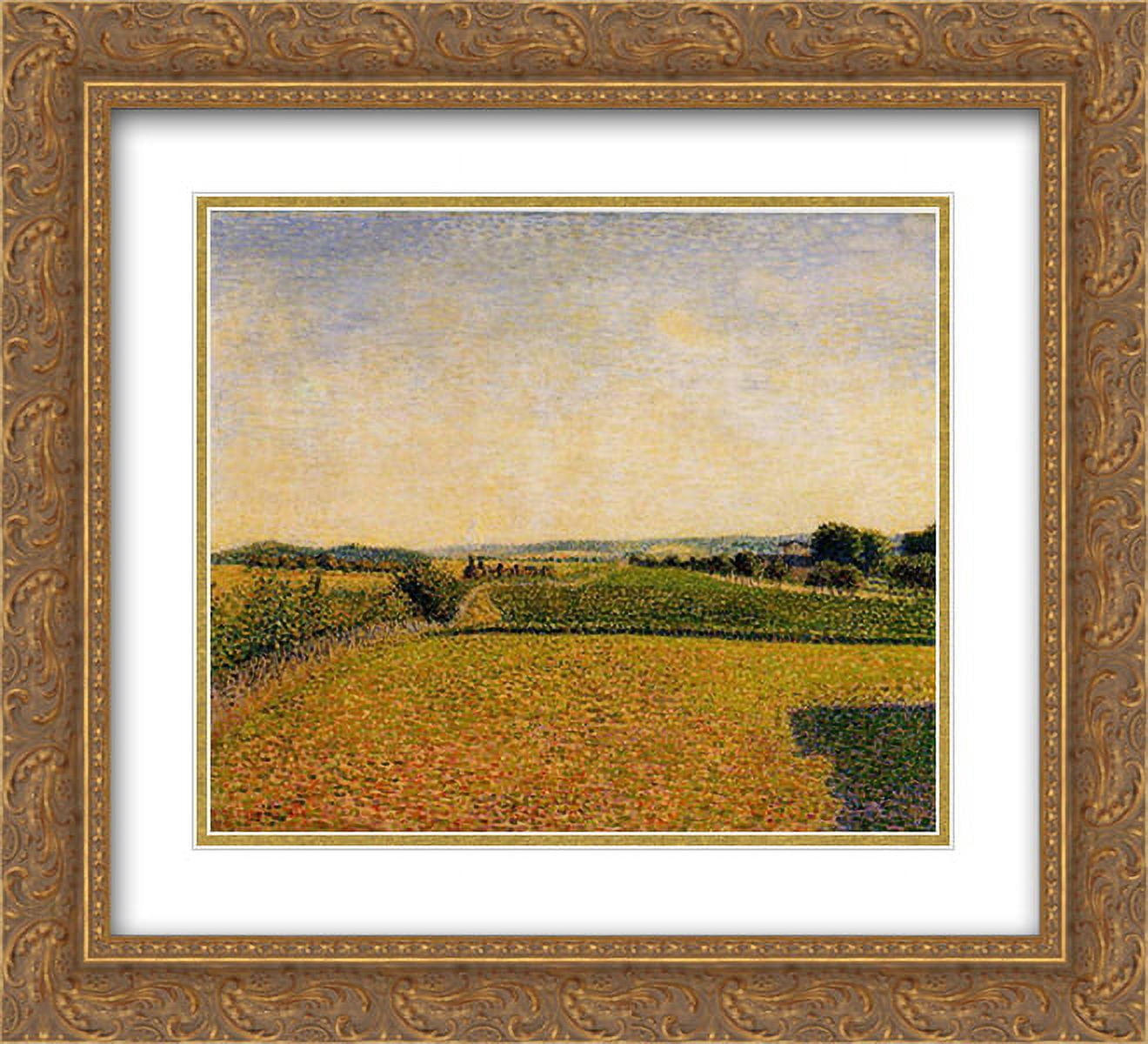 C.Pissarro 風景画 ゴールドフレーム インテリア 壁掛け 格安 Camille Pissarro 2x Matted 22x20 Gold Ornate Framed Art Print