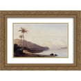 thumbnail image 1 of Camille Pissarro 2x Matted 24x18 Gold Ornate Framed Art Print 'A Creek in Saint Thomas, Antilles', 1 of 2