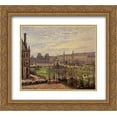thumbnail image 1 of Camille Pissarro 2x Matted 24x20 Gold Ornate Framed Art Print 'The Carrousel, Grey Weather', 1 of 2