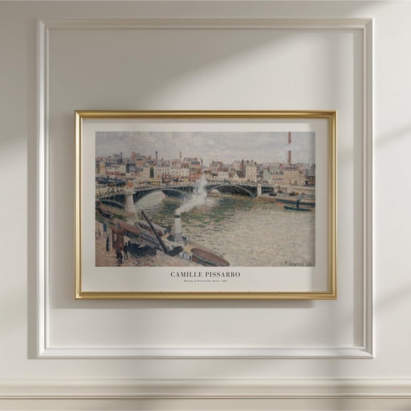 Camille Pissarro Rouen Vintage French Impressionist Wall Art, Unframed Paper Poster 8x10in
