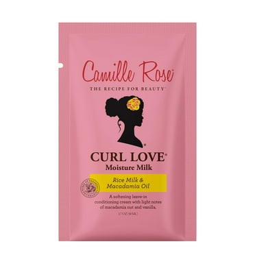 Camille Rose Curl Love Soften & Nourish All Ages Moisture Milk with Rice Milk & Macadamia Oil, 1.7oz Packet