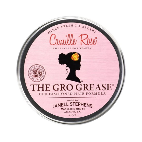 Camille Rose Gro Grease Soothe & Revitalize All Ages Hair Formula with Castor Oil & Soybean Oil, 4oz