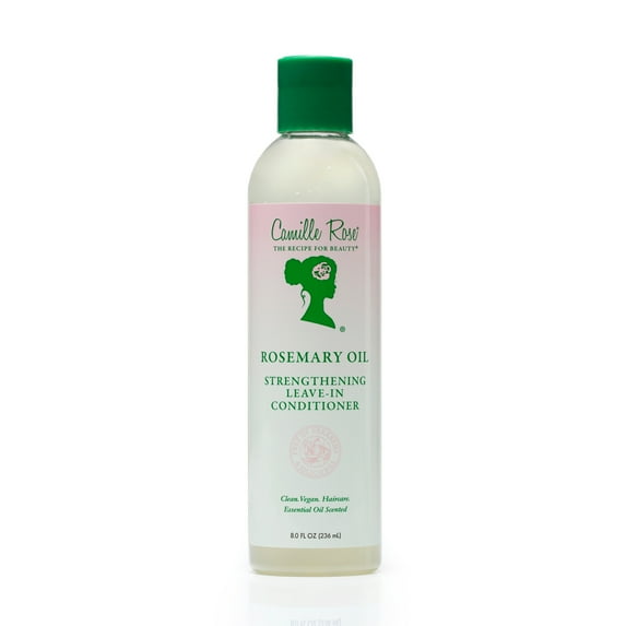 Camille Rose Rosemary Oil Strengthening Soften & Moisturize All Ages Leave-In Conditioner with Rosemary Oil & Peppermint Oil, 8 floz