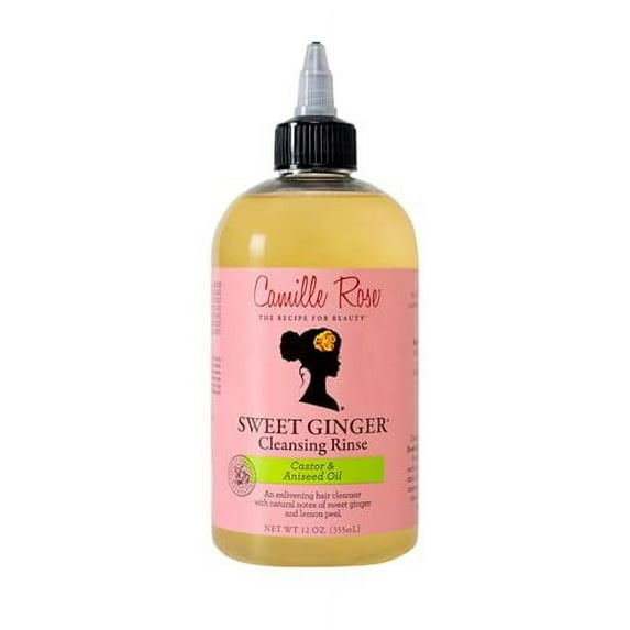 Camille Rose Sweet Ginger Cleansing Rinse Castor & Aniseed Oil - 12 oz.