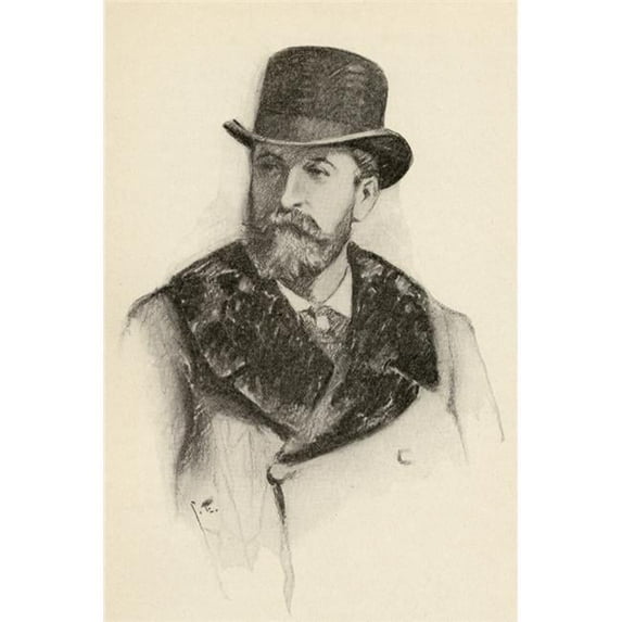Camille Saint-Sans 1835-1921 French Composer Portrait by Chase Emerson American Artist 1874-1922 Print - 12 x 18