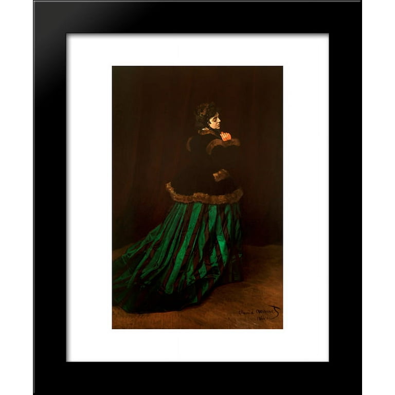 Camille (also known as The Woman in a Green Dress) 20x24 Framed