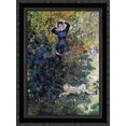 thumbnail image 1 of Camille and Jean Monet in the Garden at Argenteuil 20x24 Black Ornate Wood Framed Canvas Art by Monet, Claude, 1 of 2