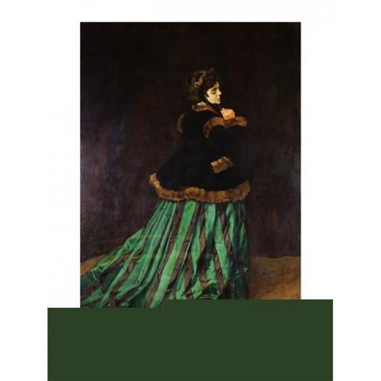 Camille or The Woman in the Green Dress 1866 Poster Print by Claude Monet -  Walmart.com