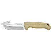 Camillus 9.5 Roto Fixed Blade Gut Hook Knife, Tan