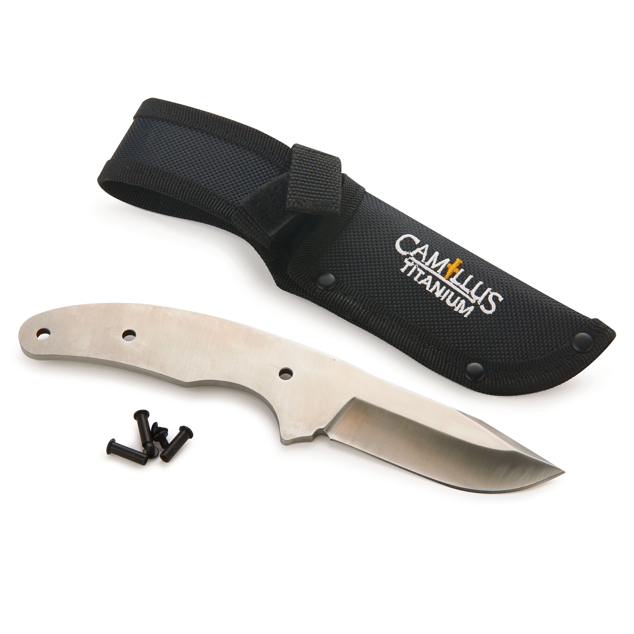 Camillus Balkus Fixed Blade Knife for Hunting and Fishing - Unfinished Kit  – Handle Material Sold Separately 