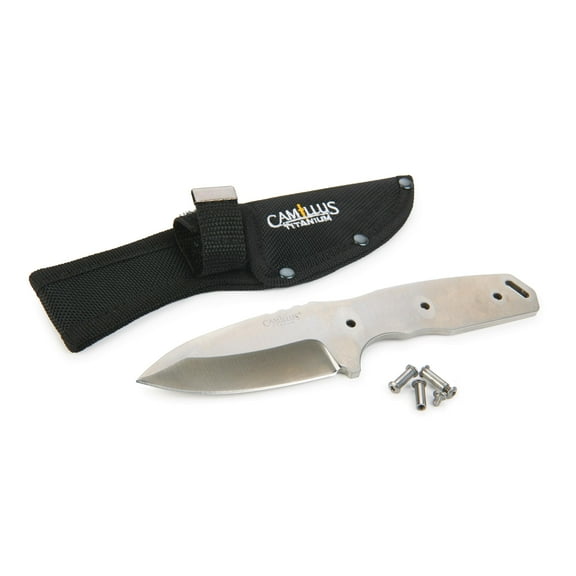 Camillus Bullnose Fixed Blade Knife for Hunting and Fishing - 7-3/16" - Unfinished Kit