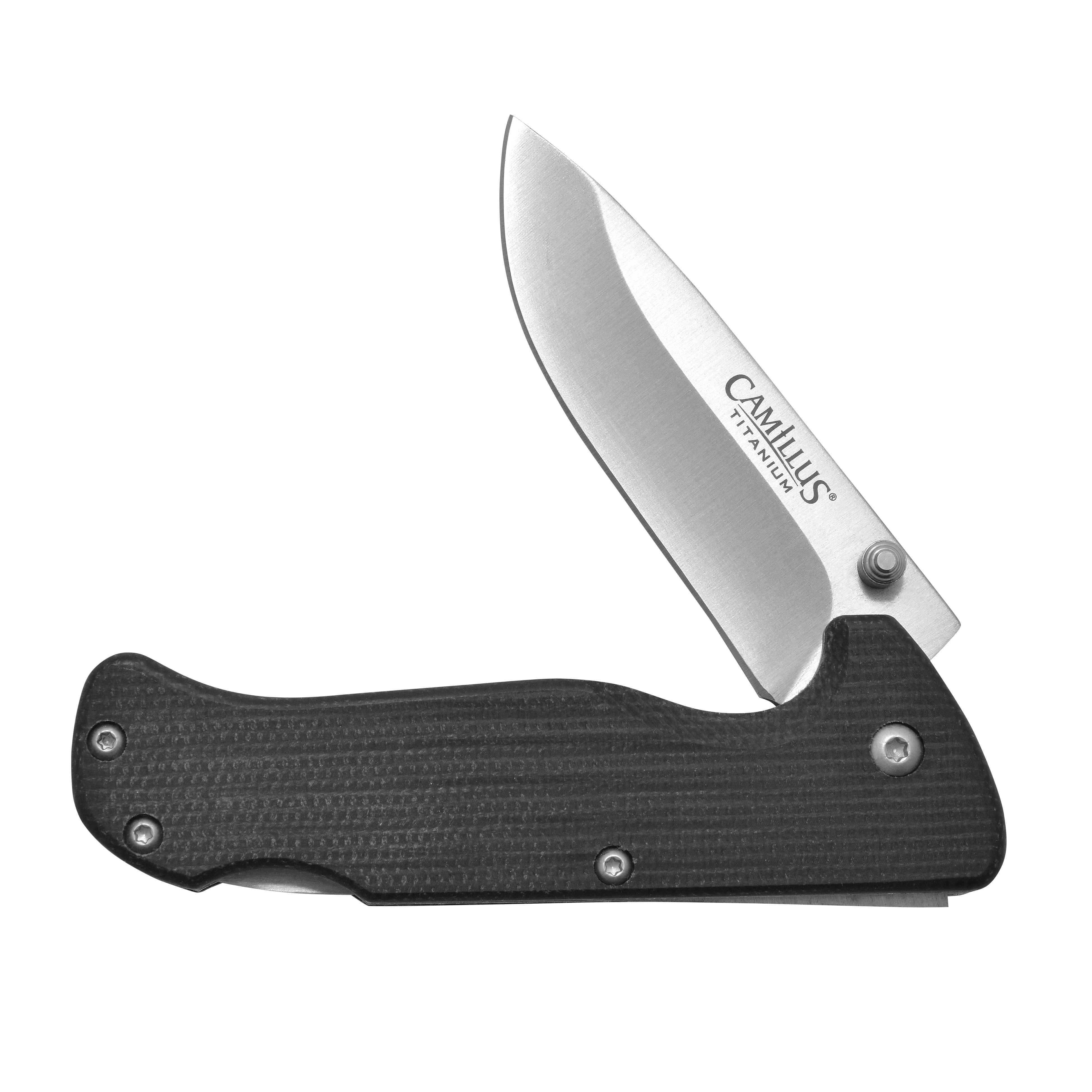 Camillus Bushcrafter 6.75" Mini Folding Pocket Hunting Knife, Stainless