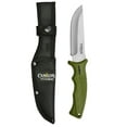 thumbnail image 1 of Camillus Camp 9.5" Knife, 4.5" Drop-Point Fixed Blade with Sheath, Green, 1 of 15