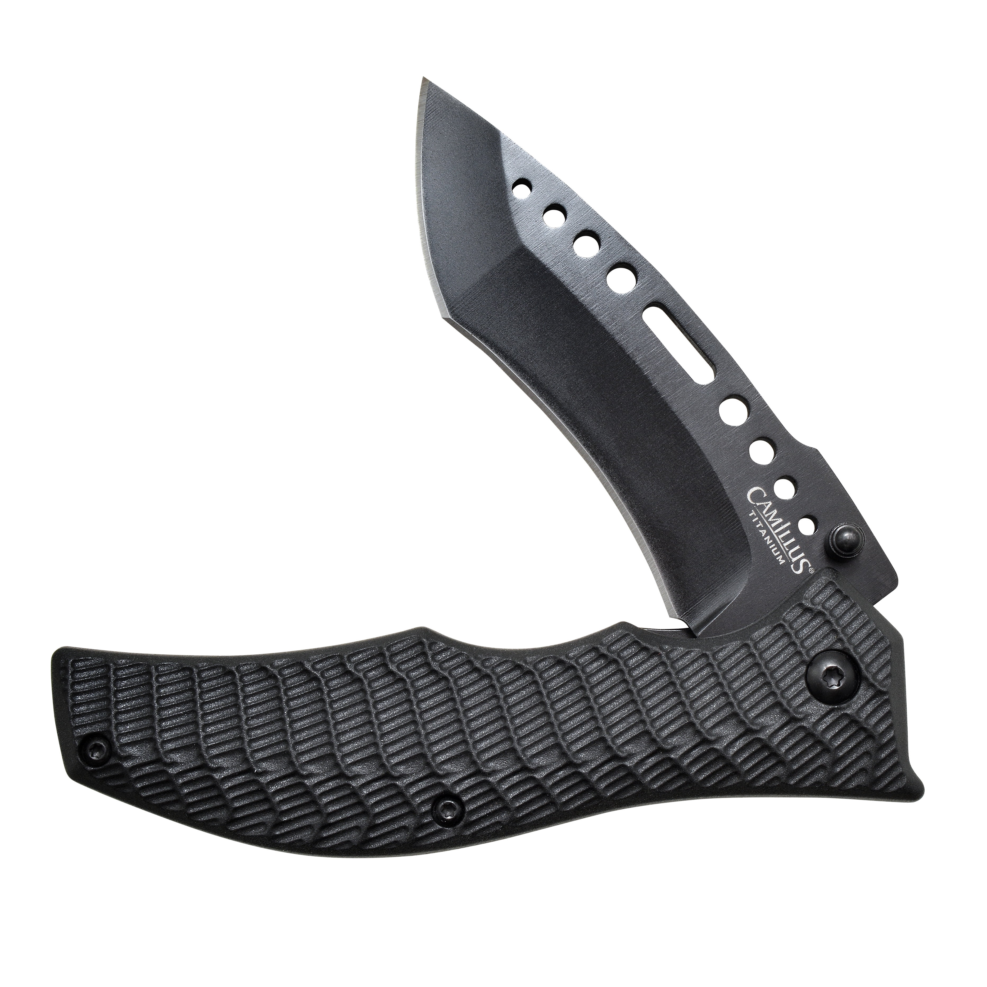 Camillus G-Hammer 7.85 Pocket Folding Knife, Stainless Steel 3.5 Blade,  Glass-Filled Nylon Handle, Black 