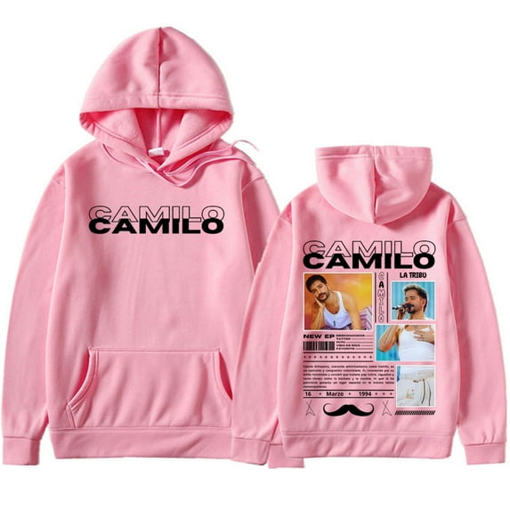 Camilo 2025 Merch Unisex Oversized Fleece Graphic Hoodie - Retro Pop Kangaroo Pocket Autumn Winter Pullover
