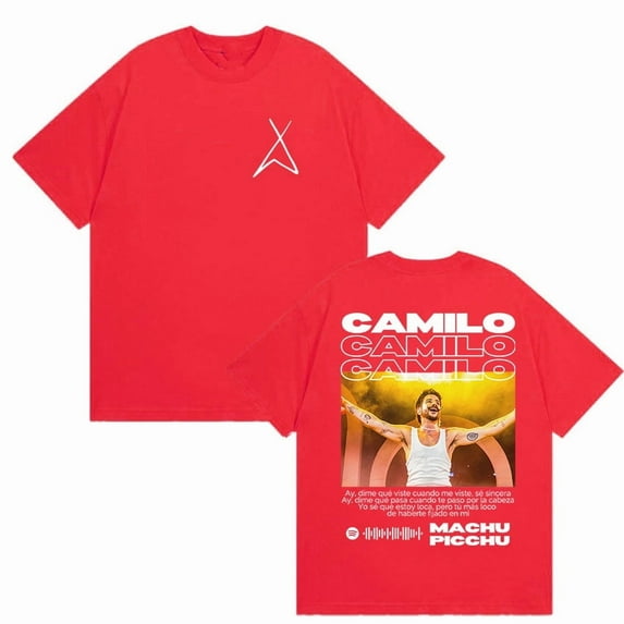 Camilo Tour 2025 Graphic Cotton T Shirt Unisex Vintage Harajuku Style Hip Hop Fashion Short Sleeve Top for Men & Women