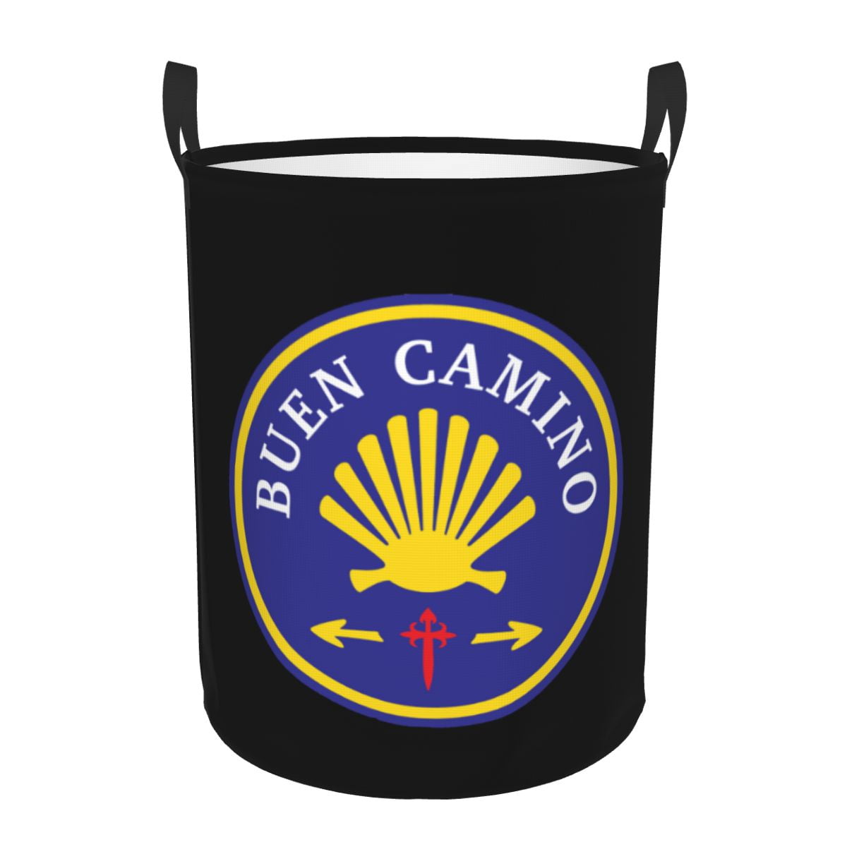 Camino De Santiago Laundry Basket Collapsible Scallop Shell Hike