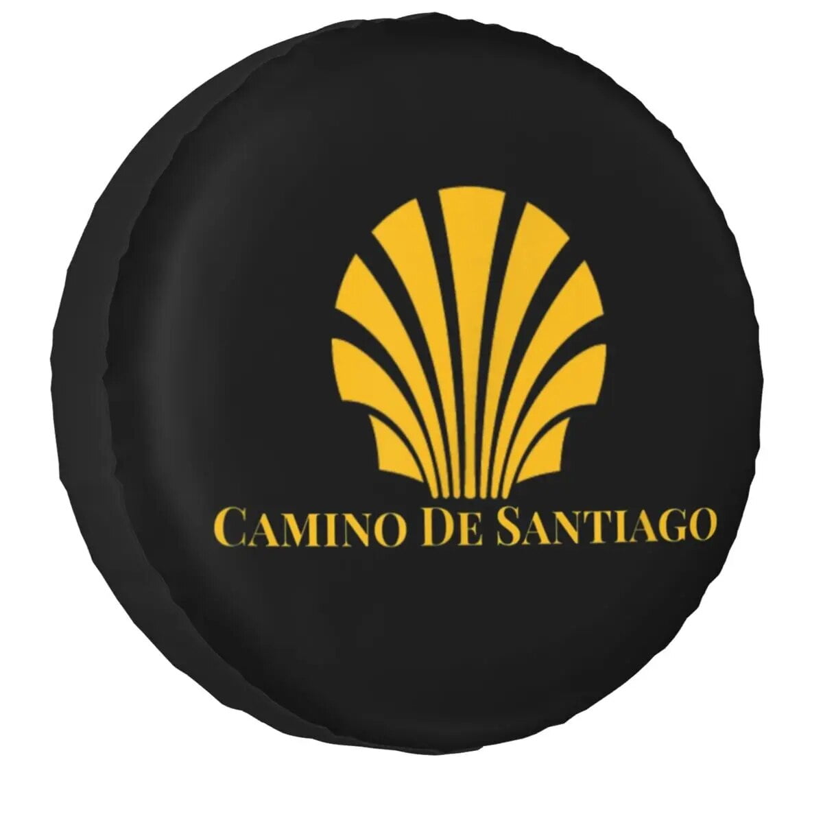 Camino De Santiago Spare Tire Cover for Scallop Shell Riding Bicycle 4WD Trailer Car Wheel