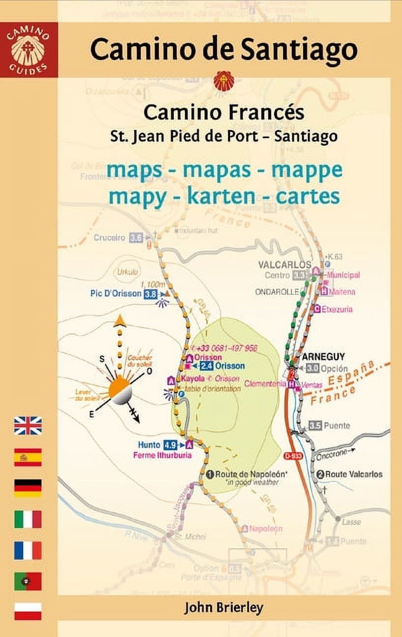 Camino de Santiago Maps (Camino Francs): St. Jean Pied de Port - Santiago de Compostela (Paperback)