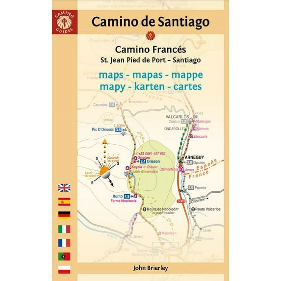 Camino de Santiago Maps (Camino Francés): St. Jean Pied de Port - Santiago de Compostela (Paperback)