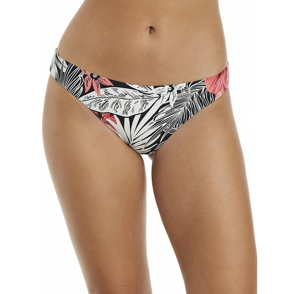 Camio Mio Womens Coral Tropics Hipster Bikini Bottom Style-S20208-CRLTR Swimsuit