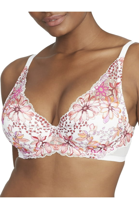 Womens Lightly Lined Lace Plunge Bra Style-B30349