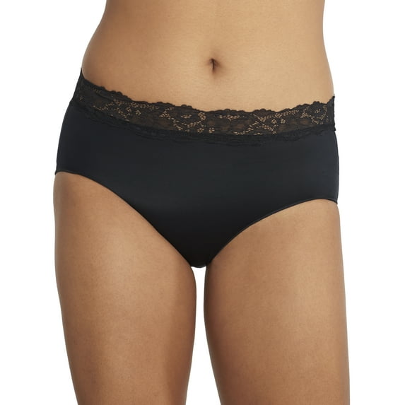 Camio Mio Womens Shine Brief With Lace Style-P30358