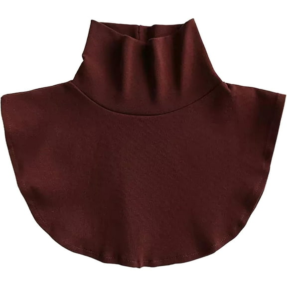 Camiocver Fake Turtleneck Dickey Detachable Collars Wear Outer or in Sweater Hoodie Thickening High Neck Mock Collar for Women