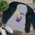 thumbnail image 1 of Camisa Colombia Amarillo Azul Rojo Sombrero Volteado, 1 of 4