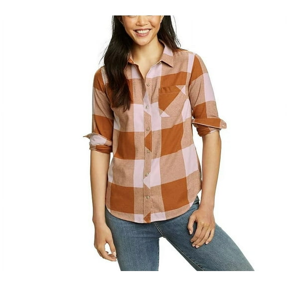 Camisa de franela forestal Eddie Bauer para mujer size Small