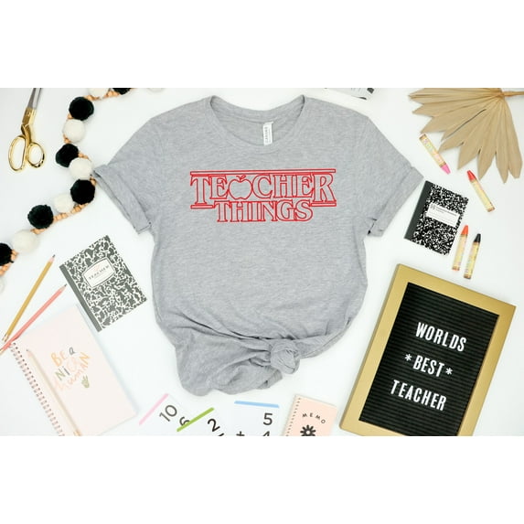 Camiseta Teacher Things camisa Stranger Teacher Things camisa divertida ...