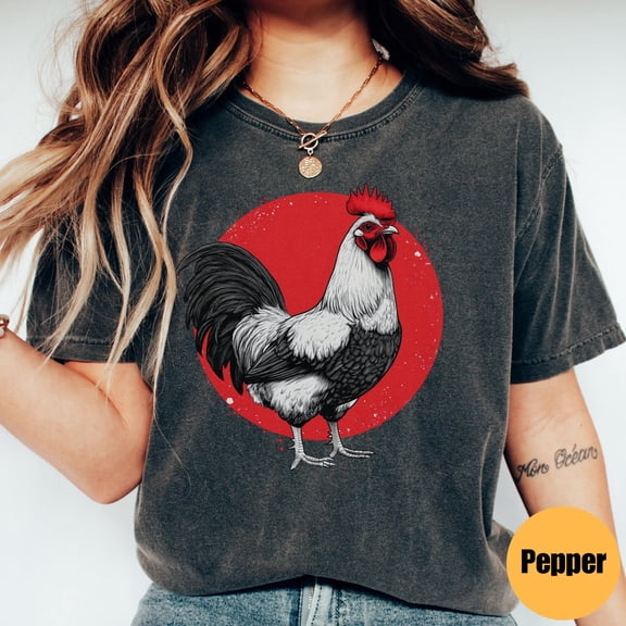 Camiseta de pollo con colores reconfortantes, camiseta Goblincore Nature, regalo para aman