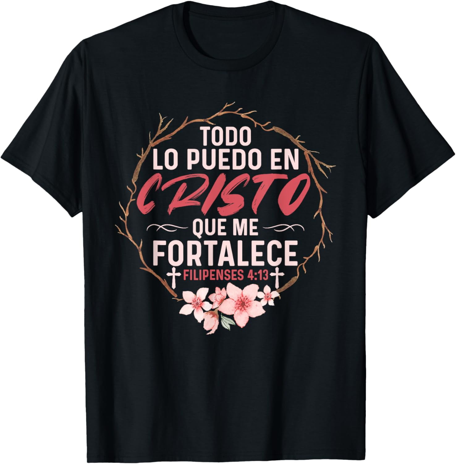 Camisetas Cristianas En Espanol Frase Biblia Filipenses 14:3 T