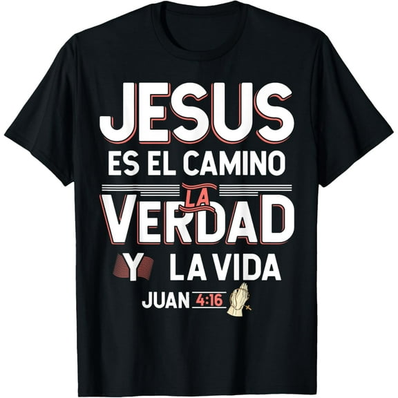 Camisetas Cristianas en espanol Frases Bíblica Juan 4:16 T-Shirt