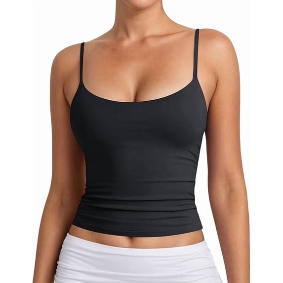 Camisole Tank Tops for Women Sexy Cami Strappy Sleeveless Tank Tops Crewneck Slim Stretch Going Out Tops Aesthetic Streetwear
