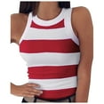 thumbnail image 1 of Camisole Tank Tops for Women Swing Vest Ladies Strappy Flared Plus Size Shirt Basic Casual Slim Layering Top, 1 of 5