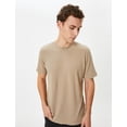 thumbnail image 1 of Camisole Textured Crew Neck Short Sleeve T-Shirt, 1 of 6