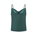 thumbnail image 1 of Camisole Tops For Women Casual Green Fashion Solid Color Adjustable Basic Strappy Solid Tank Summer Tops For Women, 1 of 6