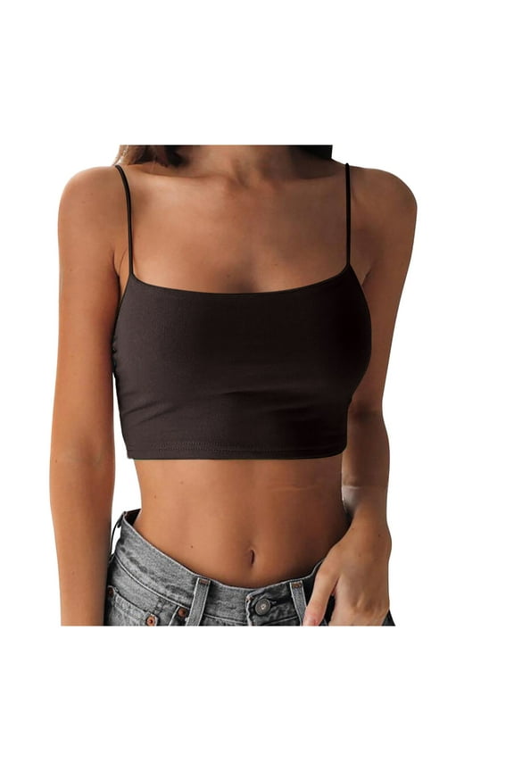 Camisole Tops For Women Fashion Party Soild Color Strap Casual Sleeveless Tunic Tank Tops