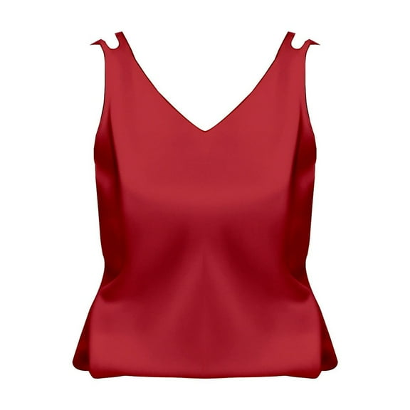 Camisole Tops For Women V Neck Large Size Suspender Vest In Summer Versatile Temperament Sleeveless Top