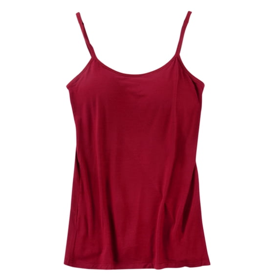 Camisole Tops for Women Cotton Camisole Adjustable With Frame Bra Stretch Undershirt Womens Summer Tank Tops