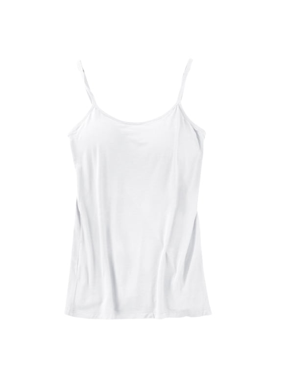 Camisole Tops for Women Cotton Camisole Adjustable With Frame Bra Stretch Undershirt Womens Summer Tank Tops