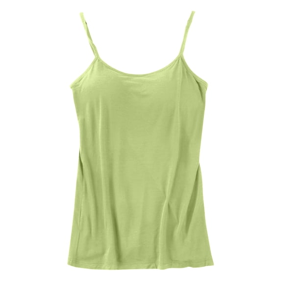 Camisole Tops for Women Cotton Camisole Adjustable With Frame Bra Stretch Undershirt Womens Summer Tank Tops