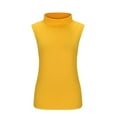 thumbnail image 1 of Camisole Tops for Women Top Tee Fit Turtleneck Slim Blouse Shirt Sleeveless Solid Blouse Features: Womens Summer Tank Tops, 1 of 4