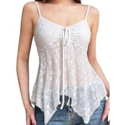 Sheer Cami Tops for Women Clothing