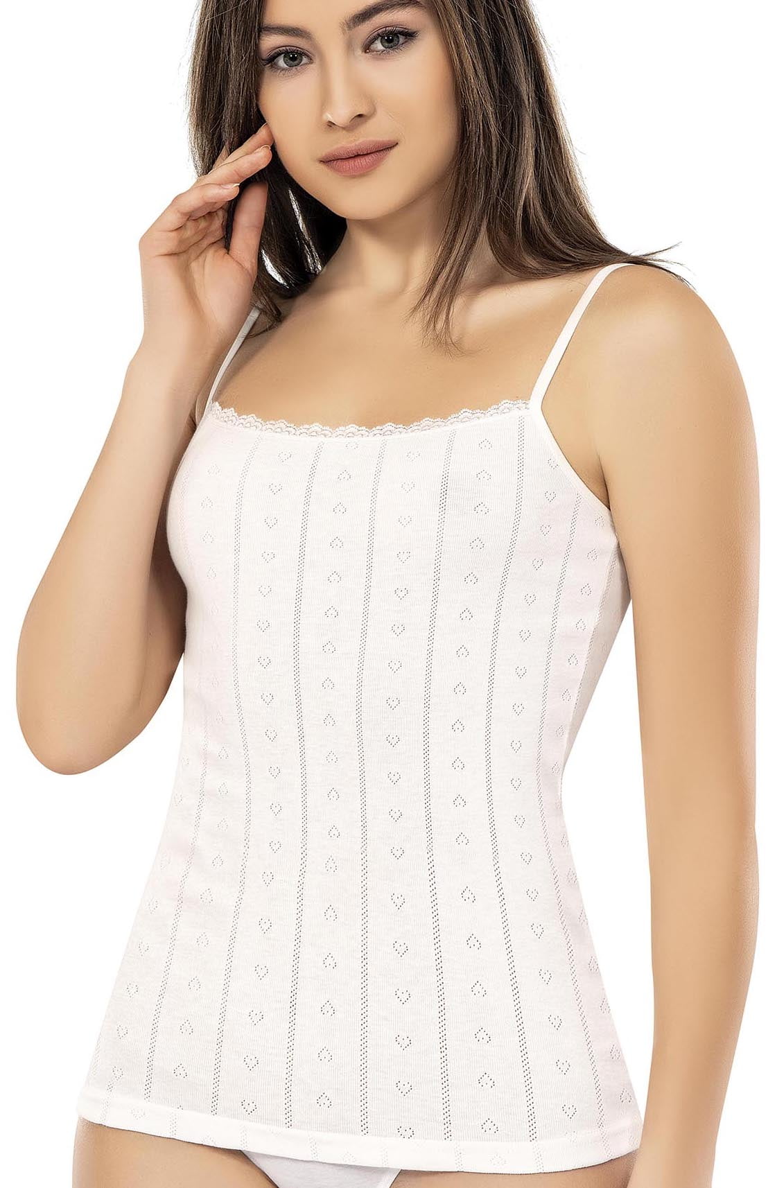トップス YANUK cotton 100% camisole Camisole for Women, 100% Cotton, Airy Soft Comfy Lace Cami Tank