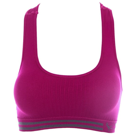 Camisoles with Built In Bra Women Seamless Stretch Sport Bra Padded Bralettes Tank Tops Workout Gym Yoga Vest V-Neck Seamless Bra Feature Hook and Eye Closure Padded Bra Style Y-459 , Pink-b L