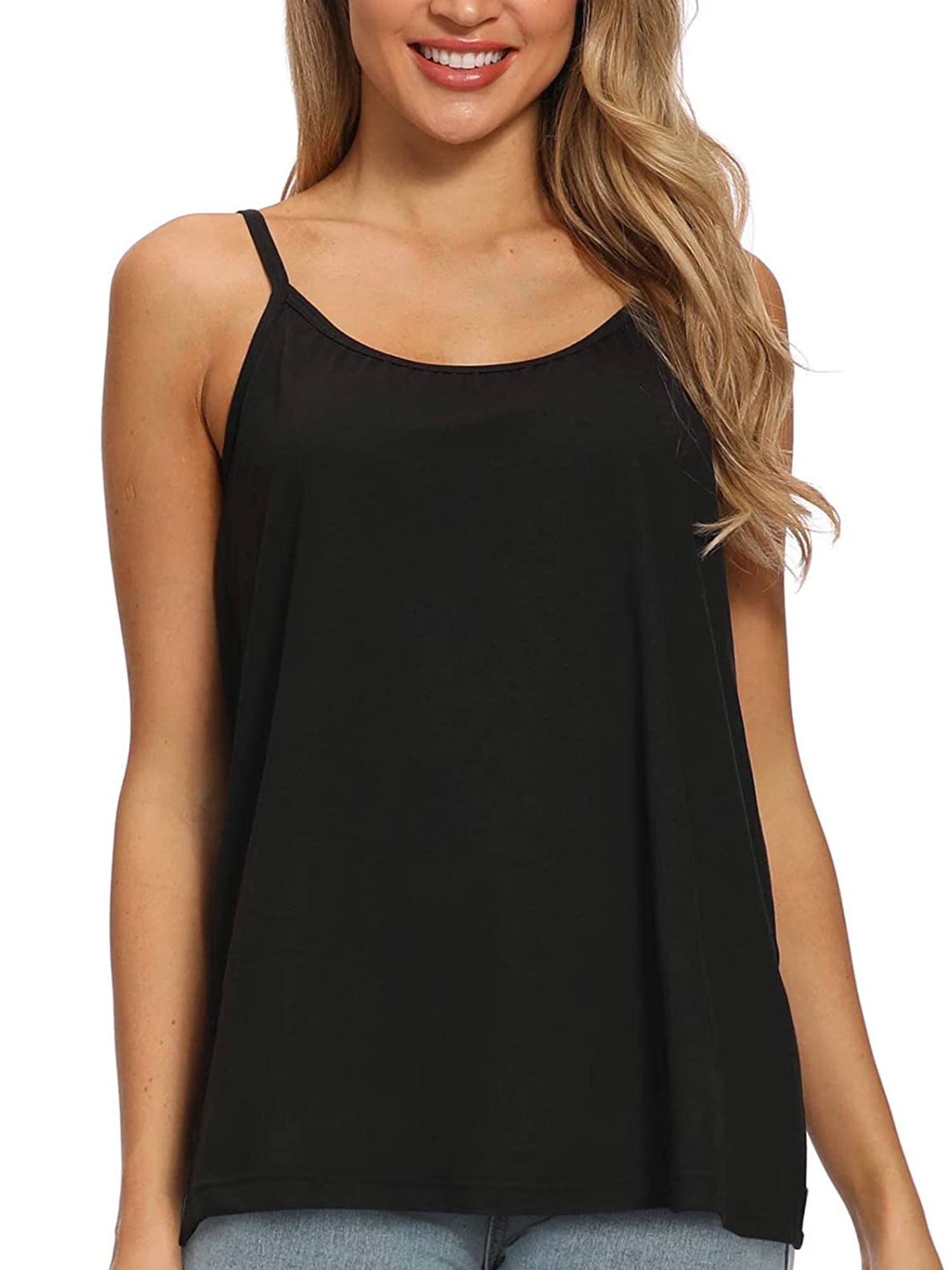 Camisoles for Women with Built in Bra Adjustable Strap Tank Tops Cami