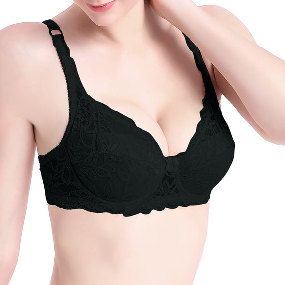 Camisoles with Built in Bra Women Lightly Lined Bra Feature V-Neck No Underwire Bra Style W-1041 Hook and Eye Closure Bras Push Up Black S
